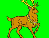 Coloring page Deer painted byemma