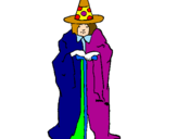 Coloring page Mysterious sorceress painted byOcean