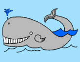 Coloring page Whale painted bytibus