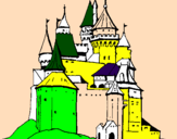 Coloring page Medieval castle painted bycing  peter the  braiv