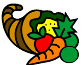 Coloring page Cornucopia painted byeugenia