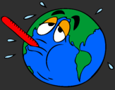 Coloring page Global warming painted bysos