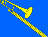 Coloring page Trombone painted byJonas