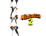 Coloring page Madagascar 2 Penguins painted bydaniel