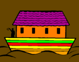 Coloring page Noah's ark painted bywertyuiop[]m,, vb  ki  ,o