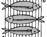 Coloring page Fish painted byJONI