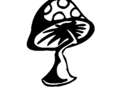 Coloring page Mushroom painted bycc