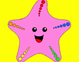 Coloring page Starfish painted byrodolfo