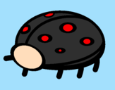 Coloring page Ladybird painted byjamin