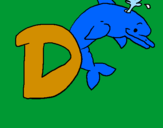 Coloring page Dolphin painted bydaniel