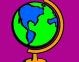 Coloring page Globe II painted byfernando