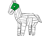 Coloring page Trojan horse painted byMike