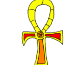 Coloring page Ankh painted bykarli
