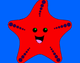 Coloring page Starfish painted bysumer
