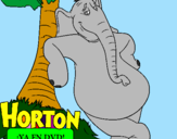 Coloring page Horton painted bydiana