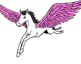 Coloring page Pegasus in flight painted bymaily   love
