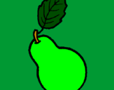 Coloring page pear painted bymimi