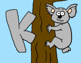 Coloring page Koala painted byTay