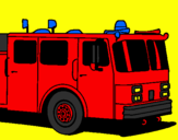 Coloring page Fire engine painted byandrFFFDs