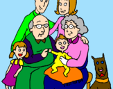 Coloring page Family  painted bylove45791