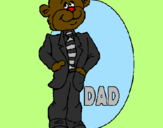 Coloring page Father bear painted bychofitas