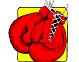 Coloring page Boxing gloves painted byjose