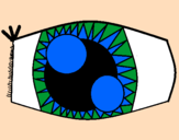 Coloring page Eye painted byaylin