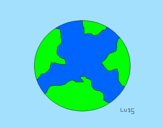 Coloring page Planet Earth painted byuuiñllñññ{ñññññññññññññññ