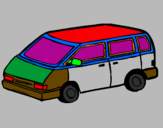 Coloring page Family car painted bynahul