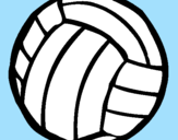 Coloring page Volleyball ball painted byCandie