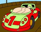 Coloring page Race car painted byGABOR