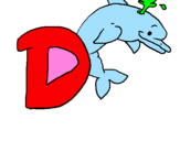 Coloring page Dolphin painted bycynthia