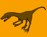 Coloring page Velociraptor II painted byMarga