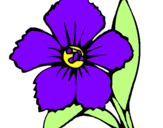 Coloring page Flower painted byKennedy