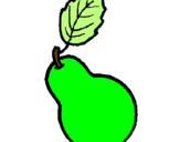Coloring page pear painted bynicole 