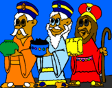 Coloring page The Three Wise Men painted byjoeterix