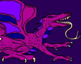 Coloring page Reptile dragon painted byhayden