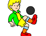 Coloring page Football painted byjak