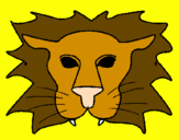 Coloring page Lion painted bylion mask