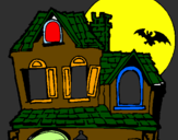Coloring page Mysterious house painted bysara Garritano