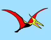 Coloring page Pterodactyl painted byShannon
