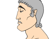 Coloring page Roman youth painted byLISA