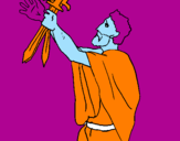 Coloring page The father of the Horatii painted byJOEL