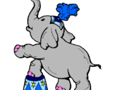 Coloring page Elephant painted bysofia