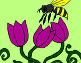 Coloring page Bee painted bymichele