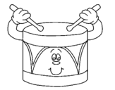 Coloring page Drum painted byKristi