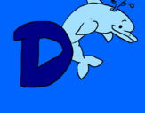 Coloring page Dolphin painted bydany12