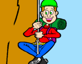 Coloring page Climber painted byKaitlin