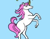 Coloring page Unicorn painted byperla