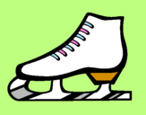 Coloring page Figure skate painted bybillybobjr